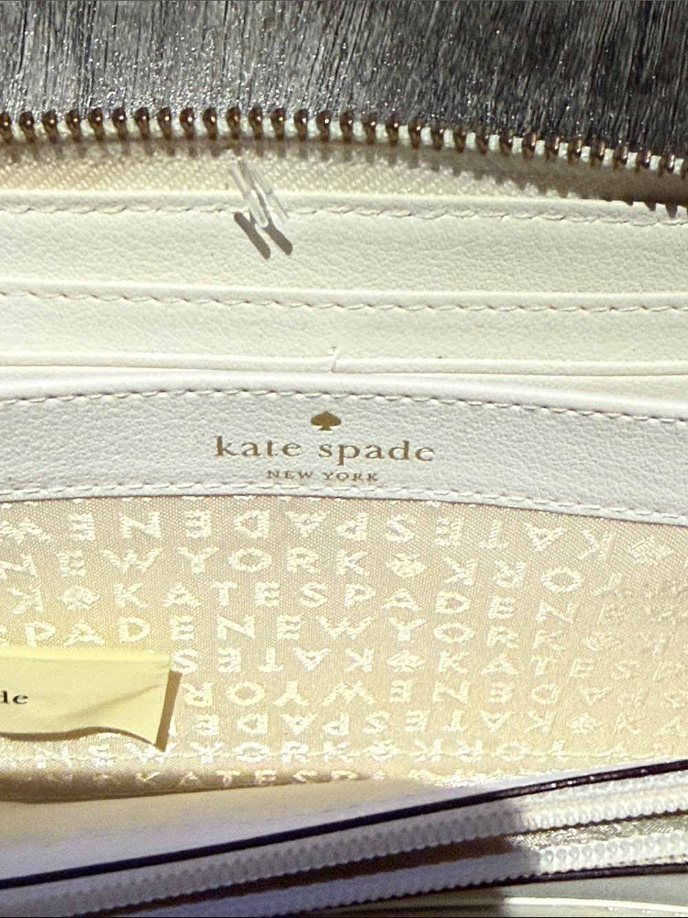 kate spade cream watercolor popsicle & ice cream zip wallet - Picture 4 of 10